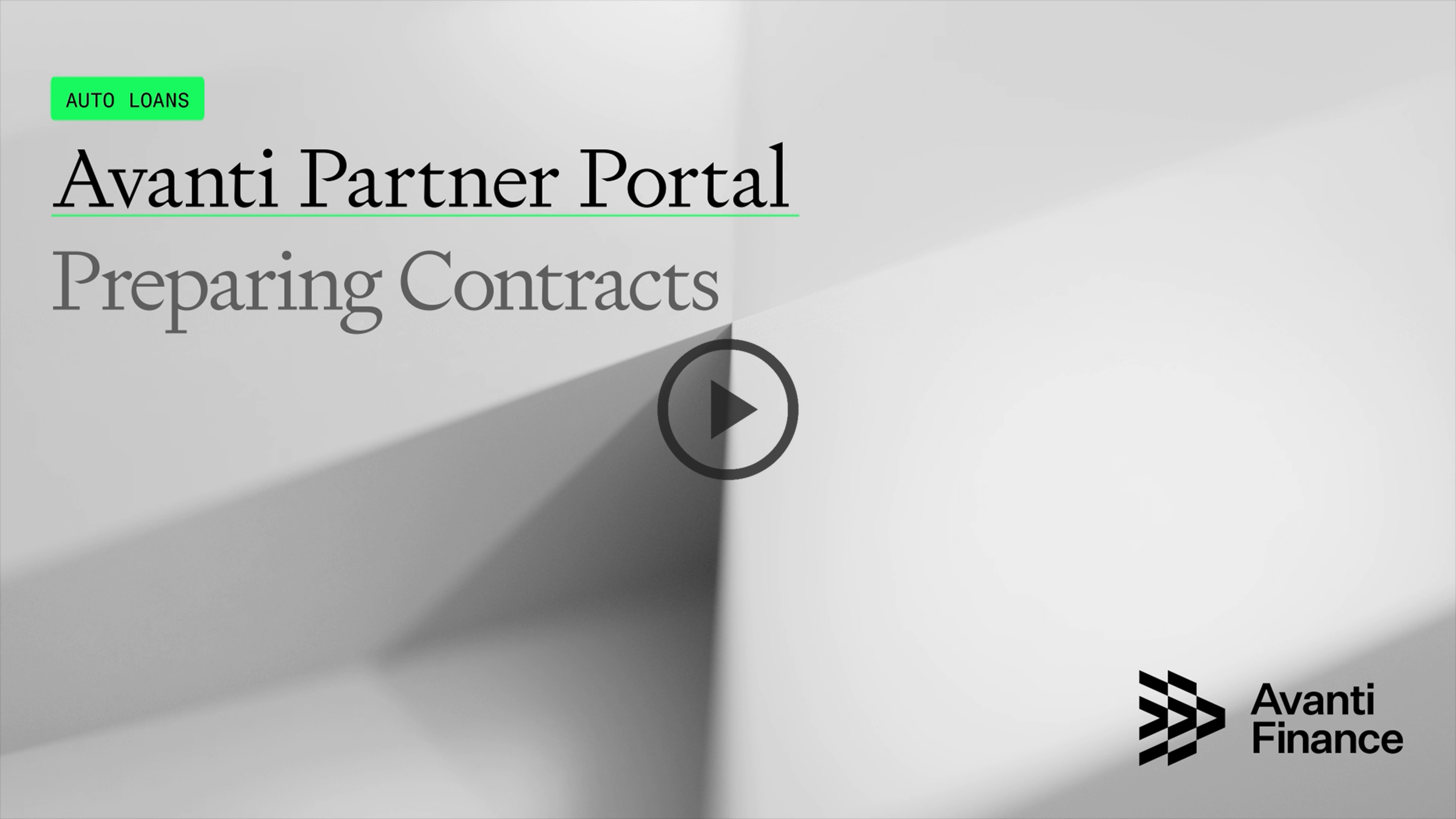 04_AL - Preparing Contracts Avanti Partner Portal Training - Preparing Contracts