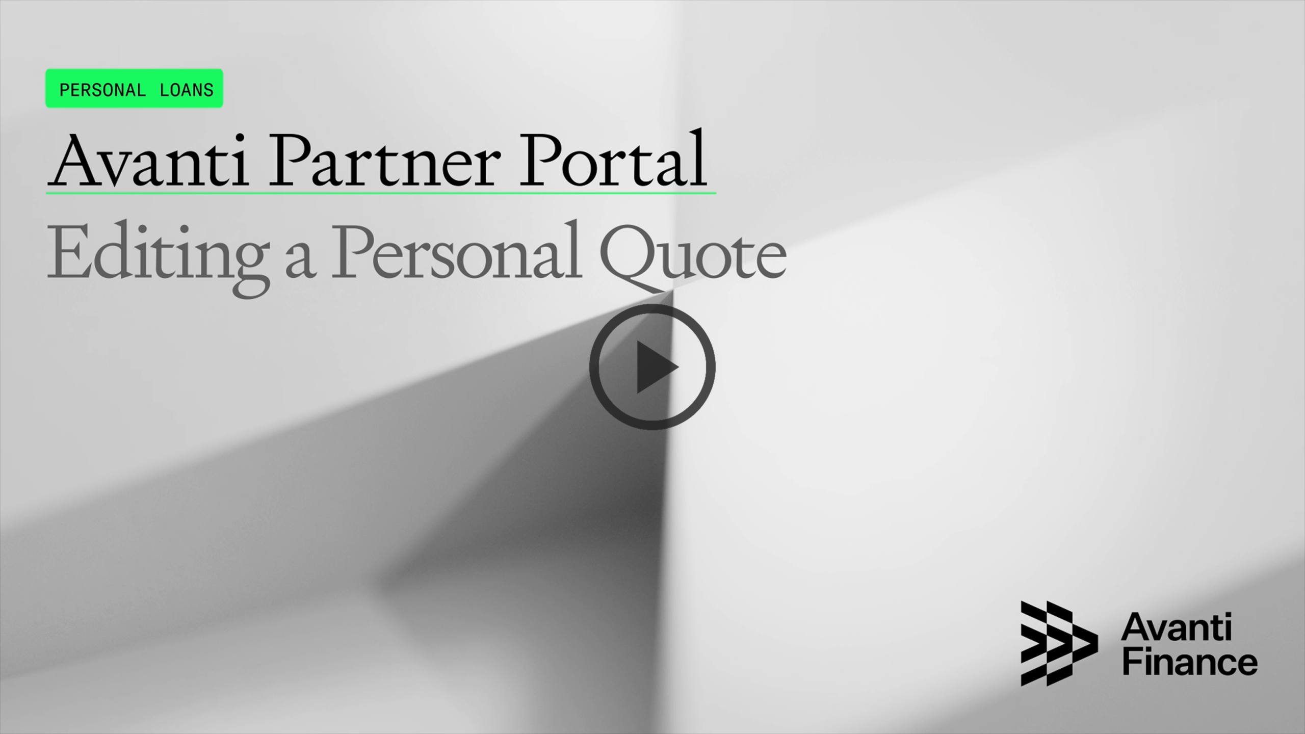 07_PL - Editing Personal Quote Avanti Partner Portal Training - Editing Personal Quote
